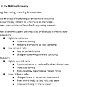 AQA GCSE Economics Paper 2 - Physical and Digital Notes, and High Level Exam Answers - Online PDF